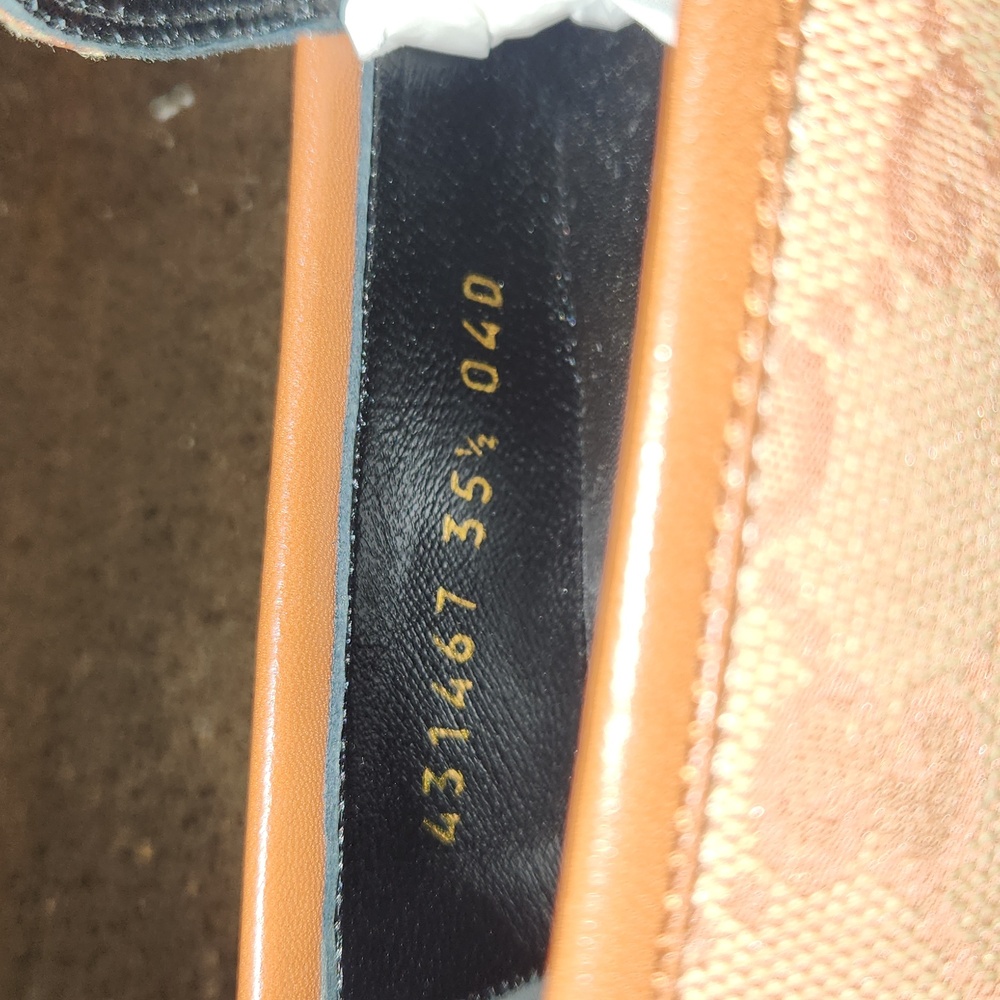 NIB Gucci Jordaan Loafers Silver Multi/ 35.5 - Picture 7 of 13